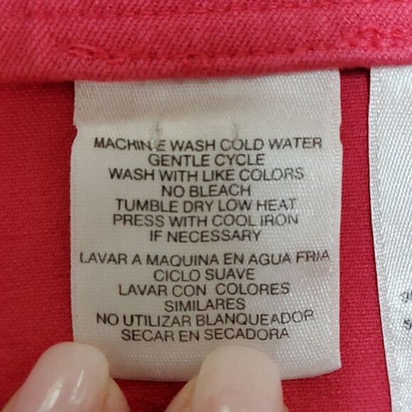 Jones of NY, pink capris Ankle Style  size large.. - Picture 7 of 8